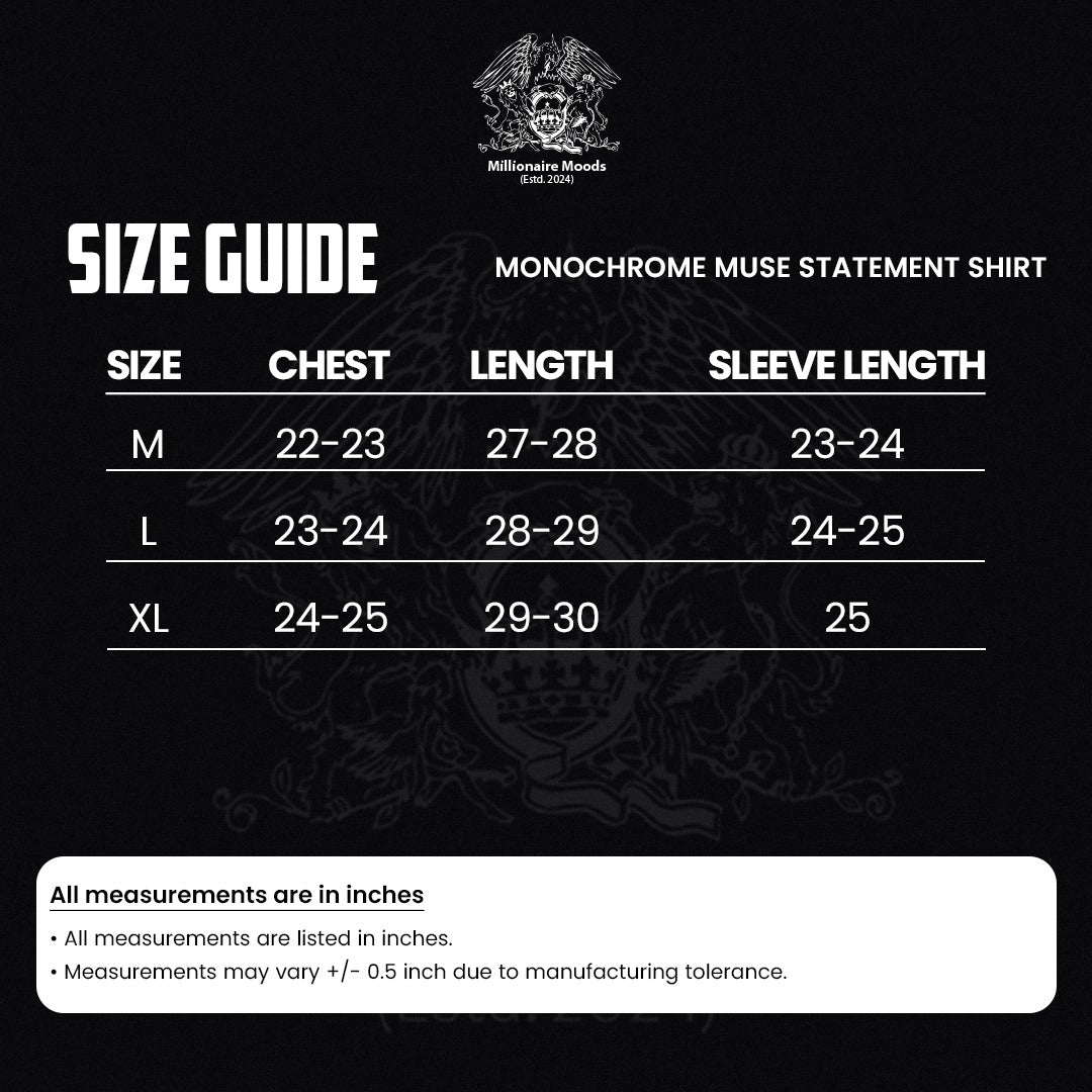 Monochrome Muse Statement Shirt (Monochrome Muse Statement)