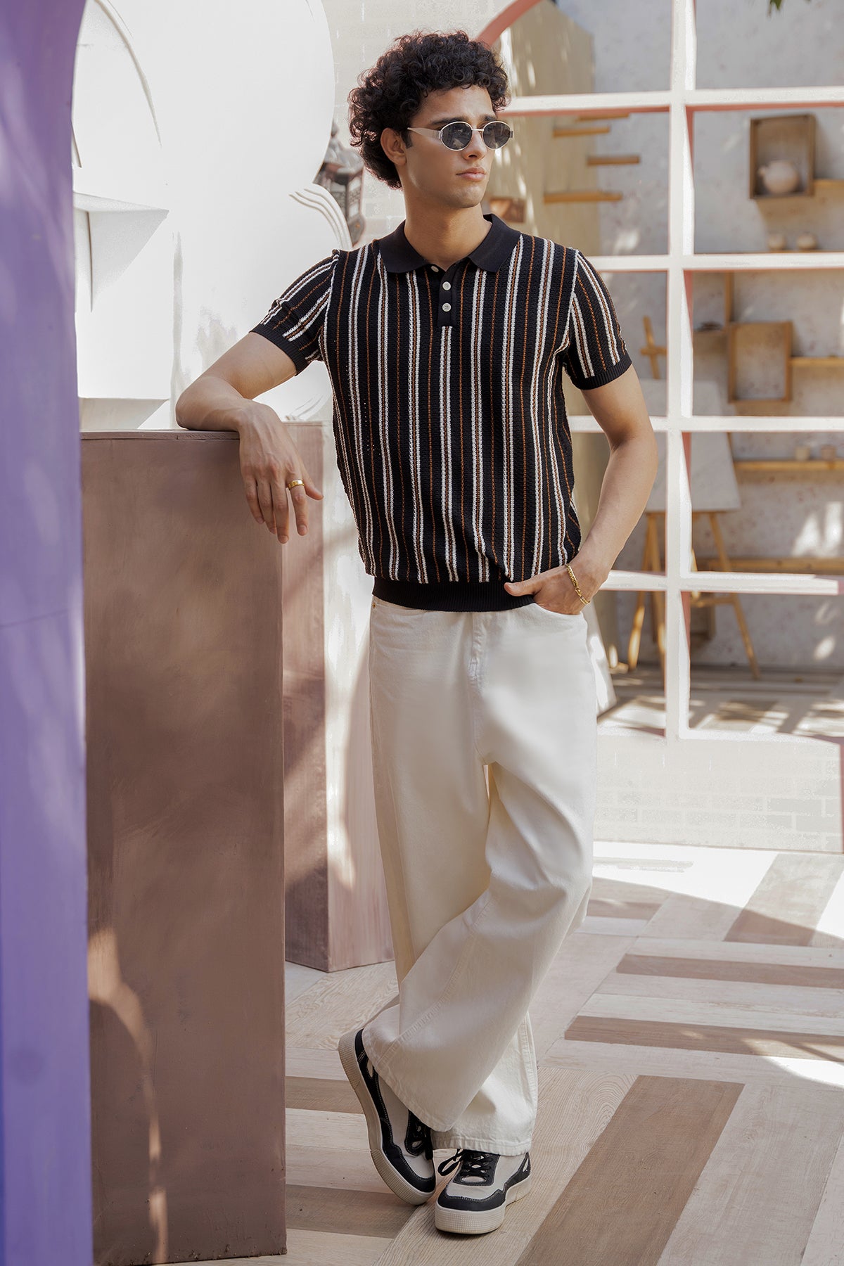 Heritage Knit Polo (Midnight Riviera)