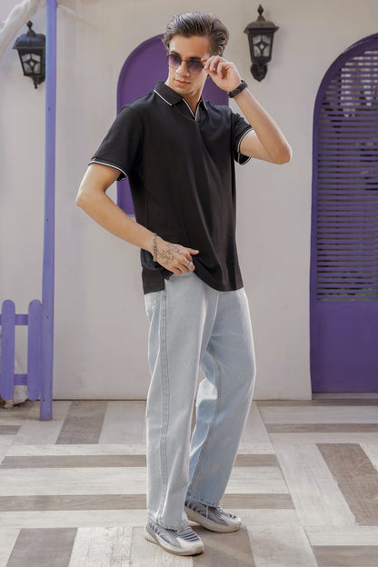 Regal Crest Polo (Midnight Prestige) (Black)