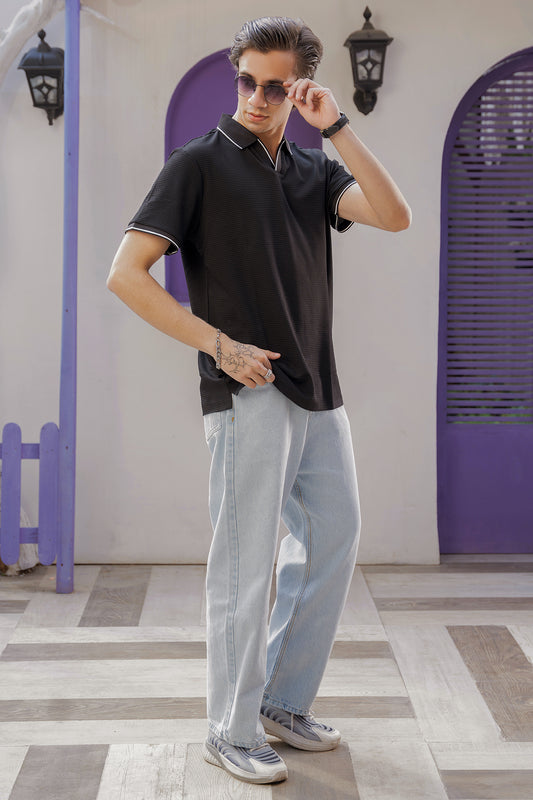 Regal Crest Polo (Midnight Prestige) (Black)