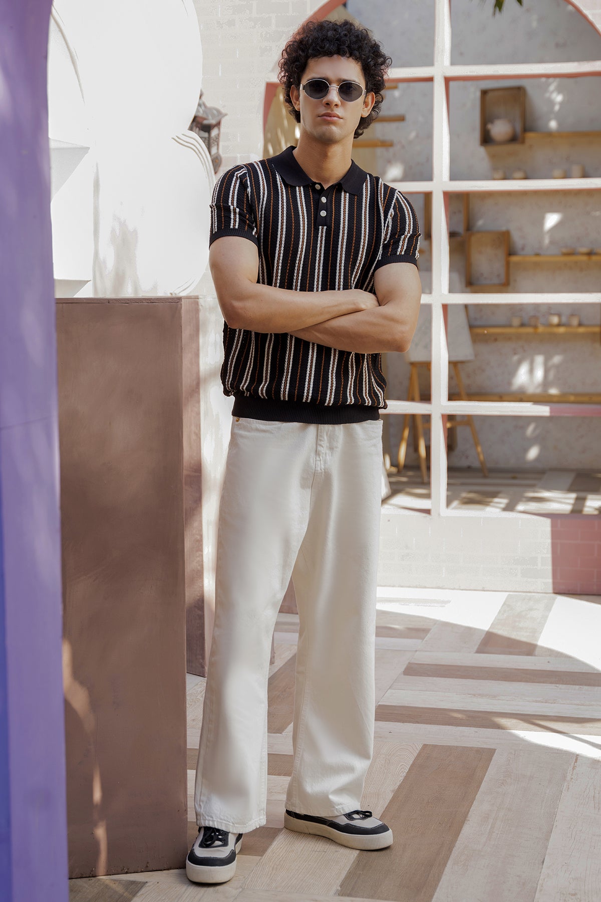 Heritage Knit Polo (Midnight Riviera)
