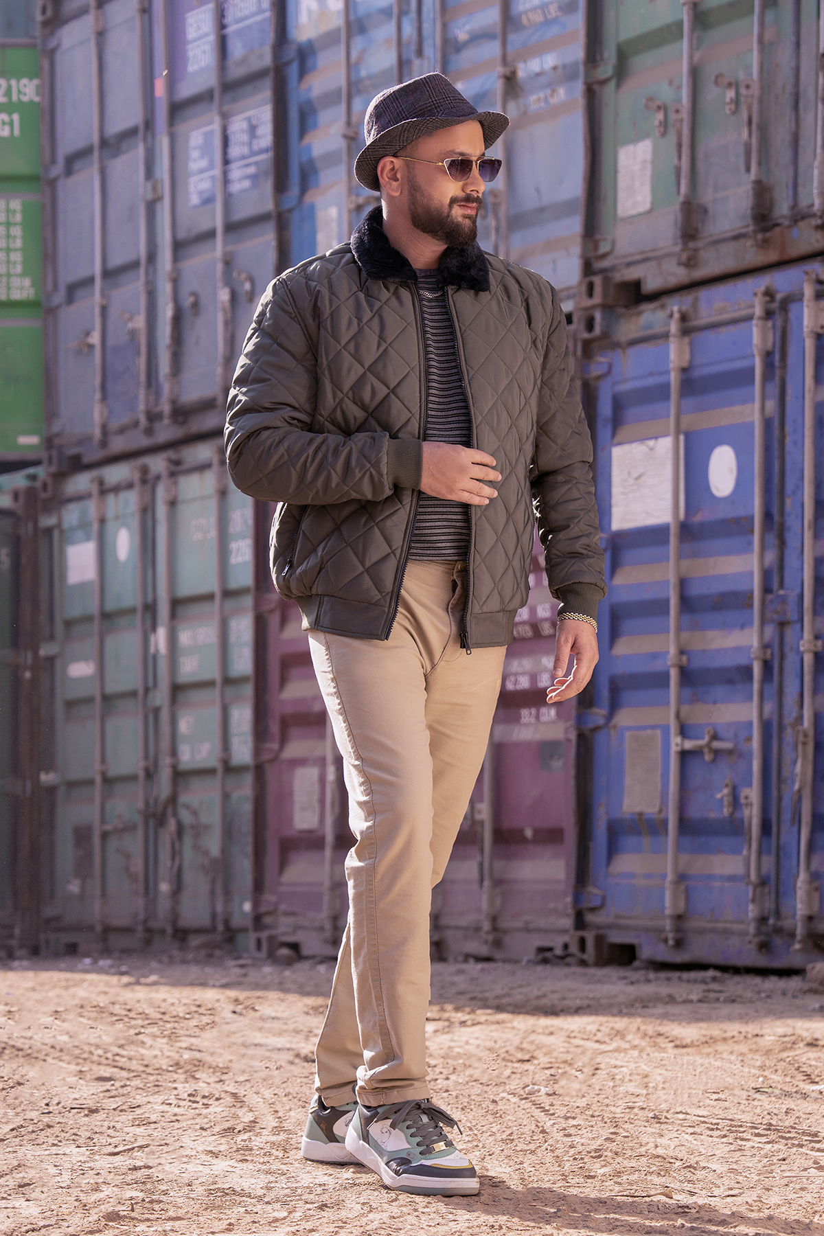 MM Arctic Quilted Bomber (Olive Green)