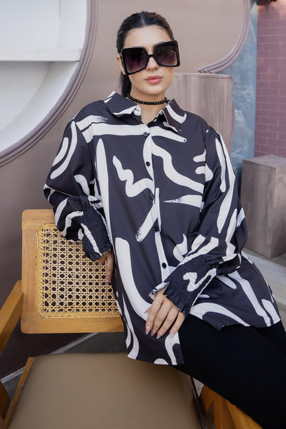 Monochrome Muse Statement Shirt (Monochrome Muse Statement)