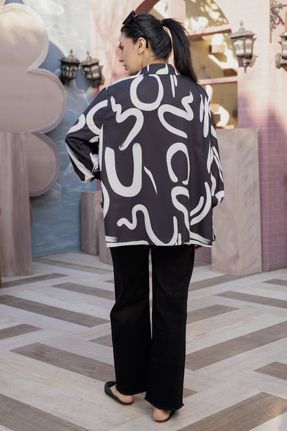 Monochrome Muse Statement Shirt (Monochrome Muse Statement)