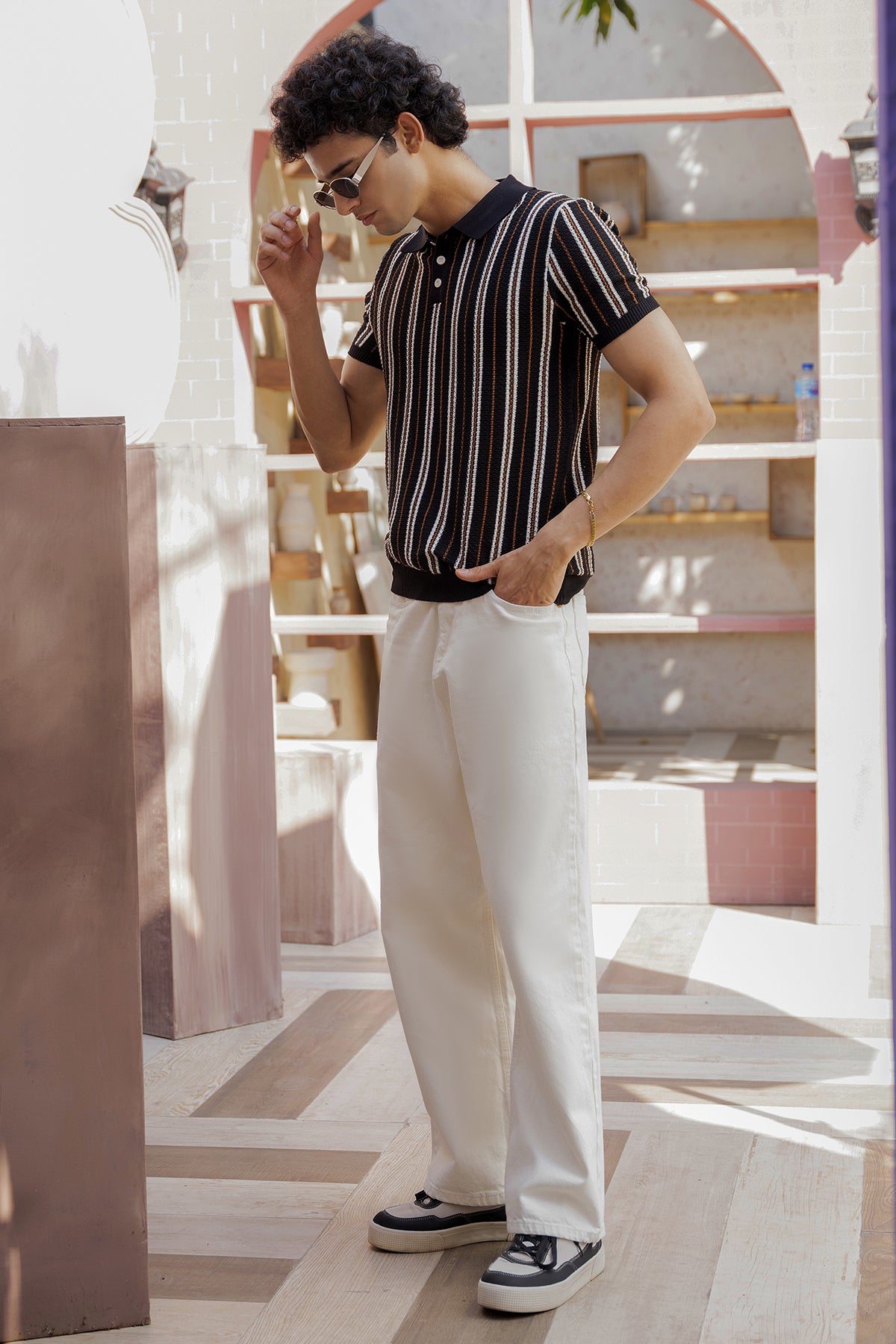 Heritage Knit Polo (Midnight Riviera)