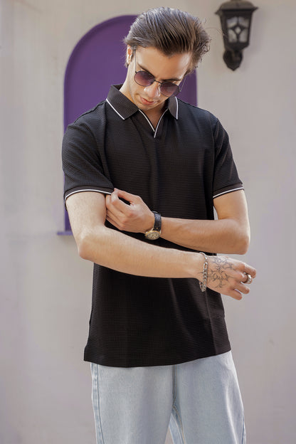Regal Crest Polo (Midnight Prestige) (Black)