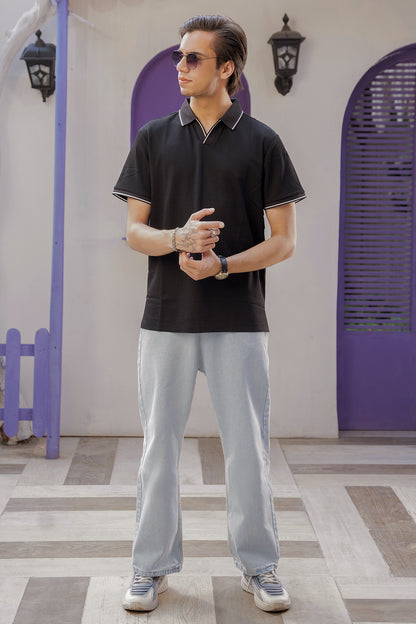 Regal Crest Polo (Midnight Prestige) (Black)