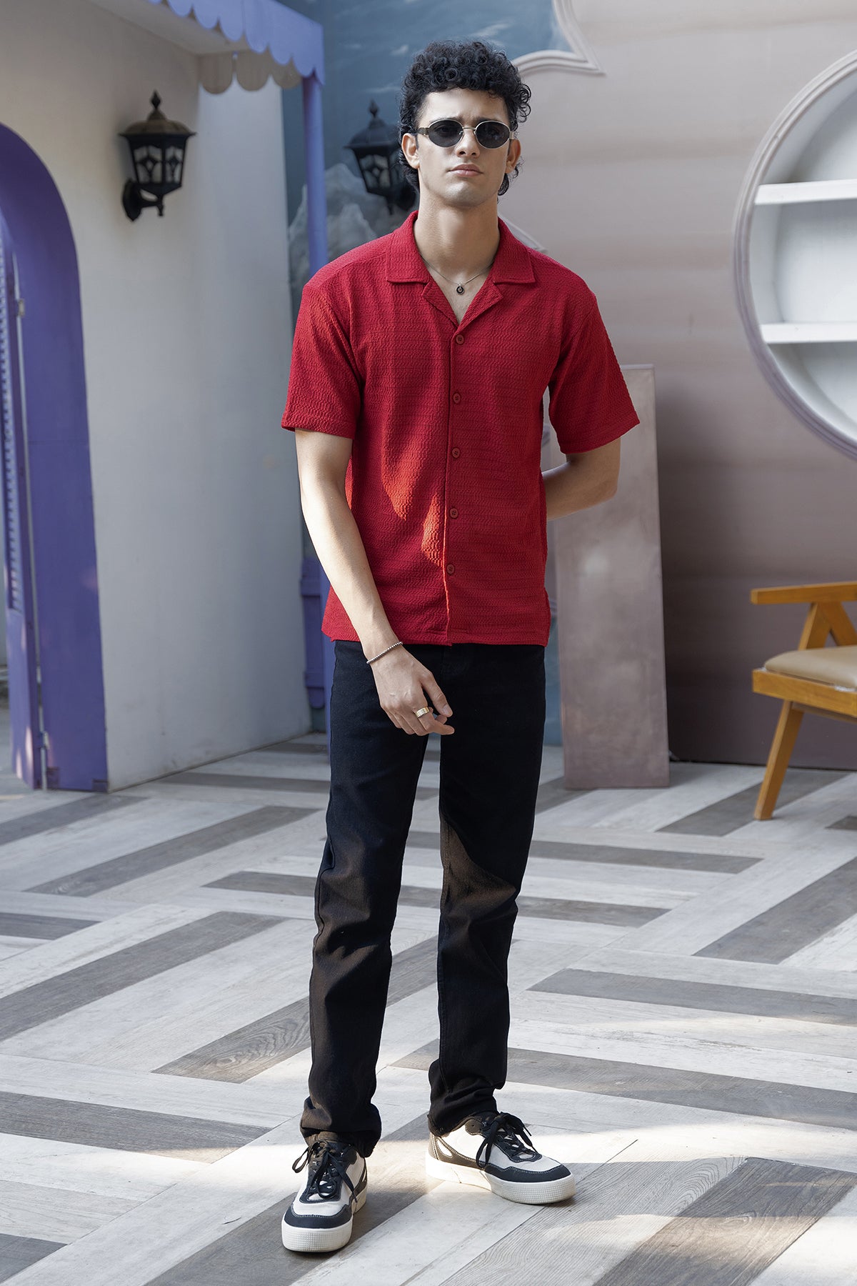 Bosporus Breeze Shirt (Crimson Red Shirt)