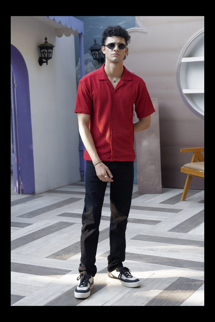 Bosporus Breeze Shirt (Crimson Red Shirt)