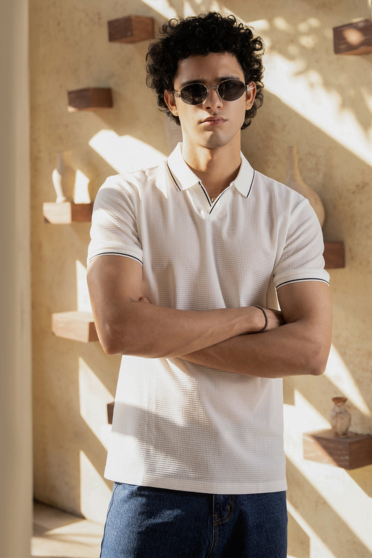 Regal Crest Polo (Ivory Elite) (White)