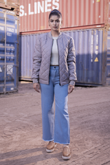 MM Arctic Quilted Bomber (Stone Grey)