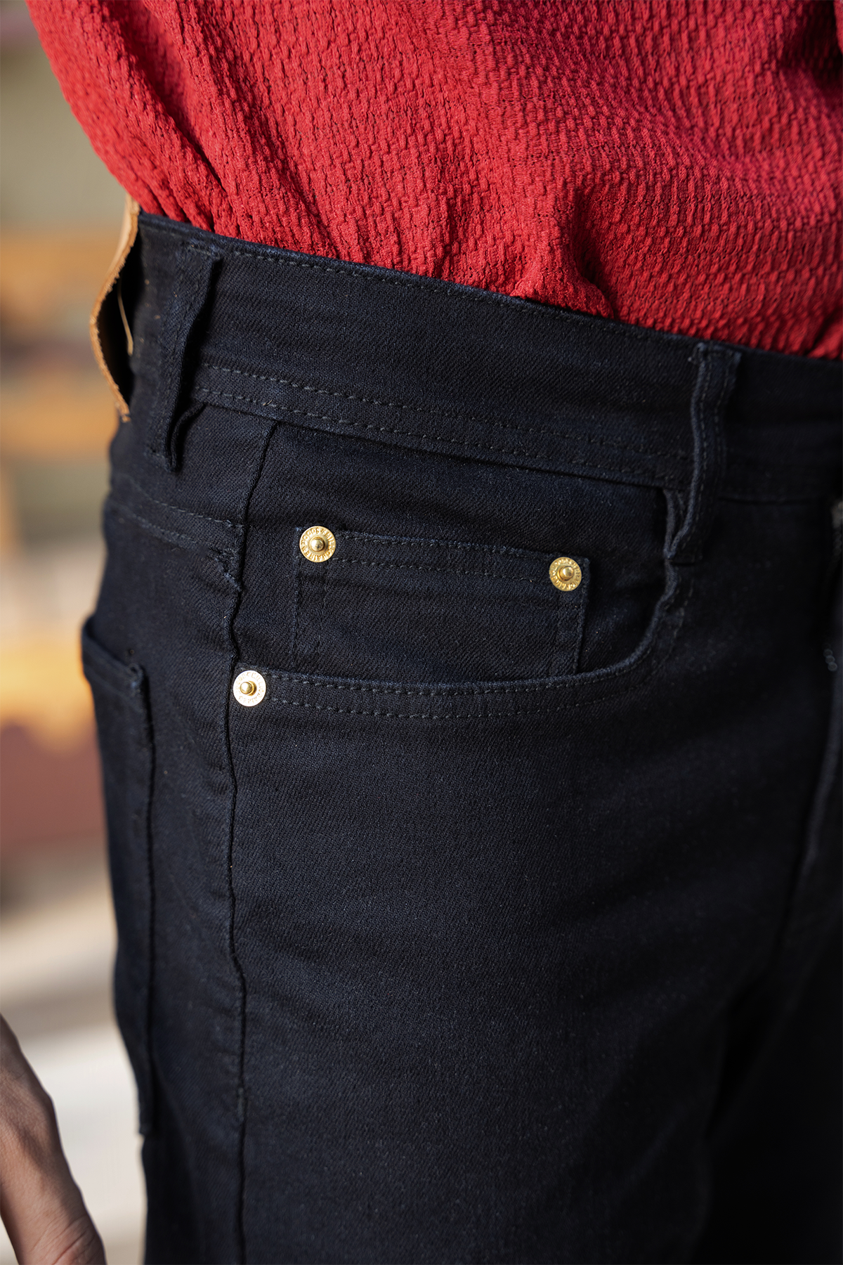 Apex Flex Denim (Solid Black)