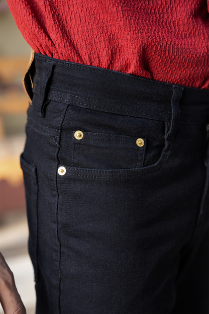 Apex Flex Denim (Solid Black)