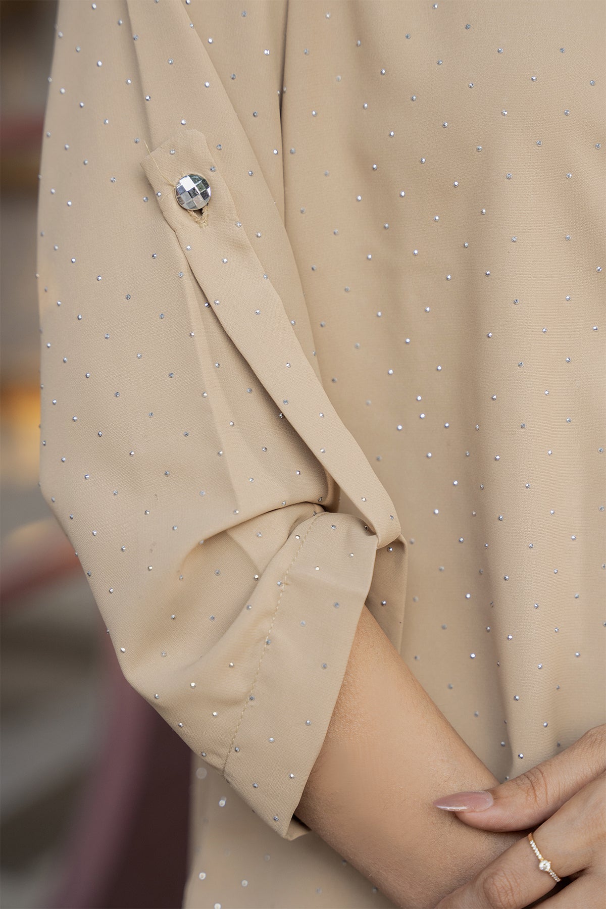 Celeste Glow Button Shirt (Soft Blush Pink Top)