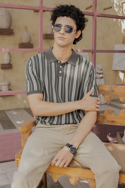 Heritage Knit Polo (Emerald Heritage)