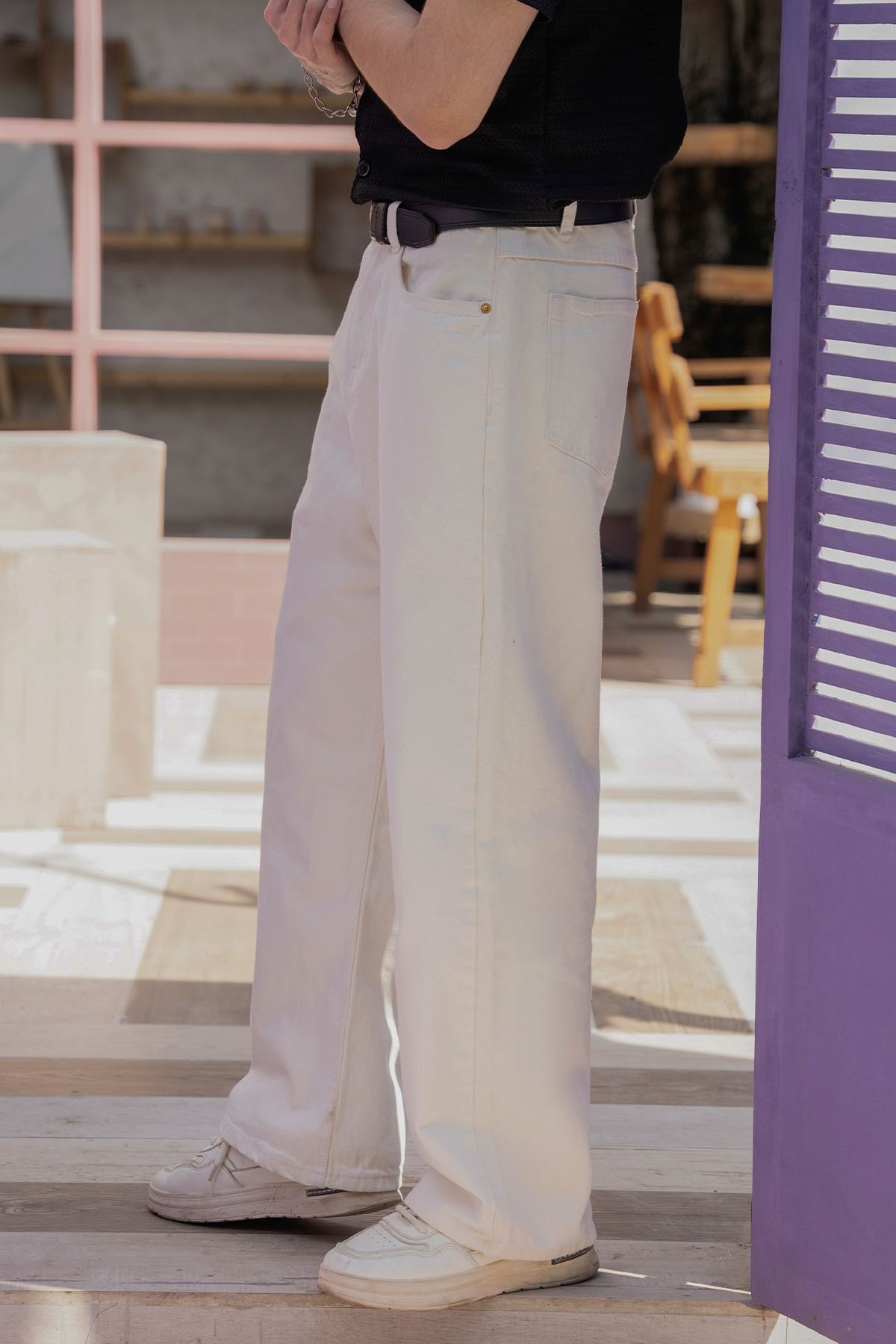 Urban Legacy Baggy Denim  (Egg White)
