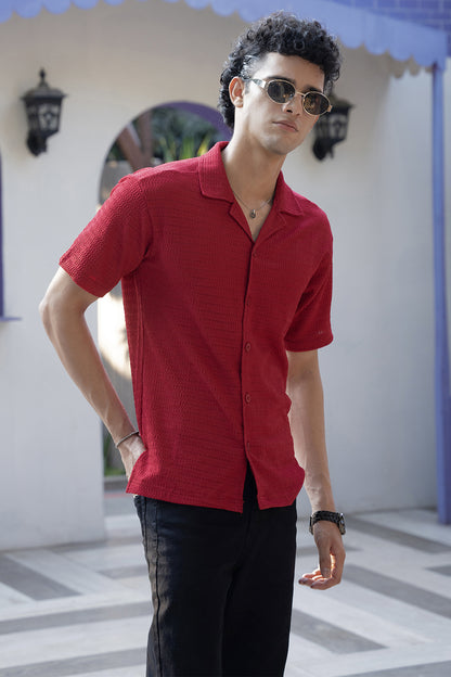 Bosporus Breeze Shirt (Crimson Red Shirt)
