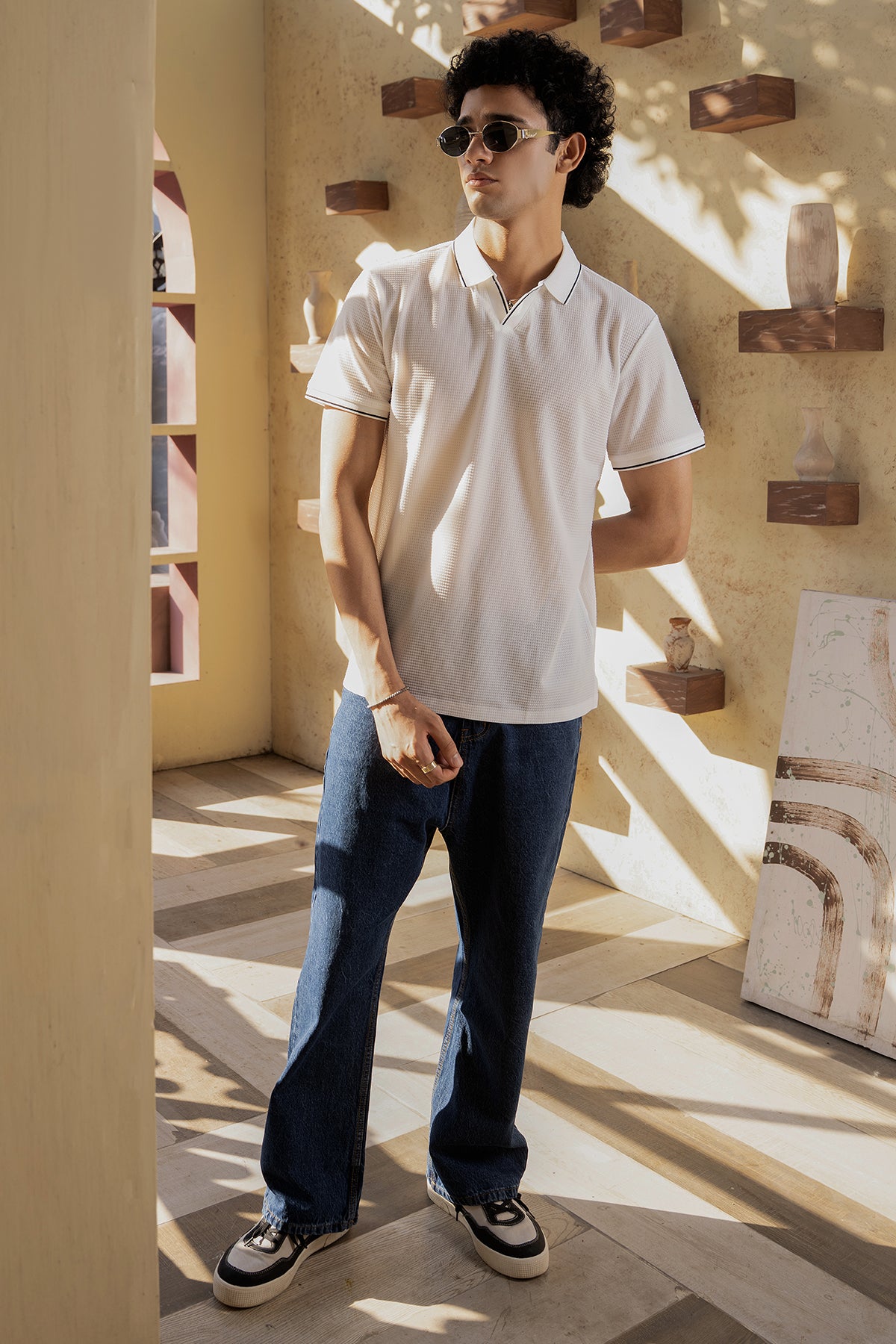 Regal Crest Polo (Ivory Elite) (White)