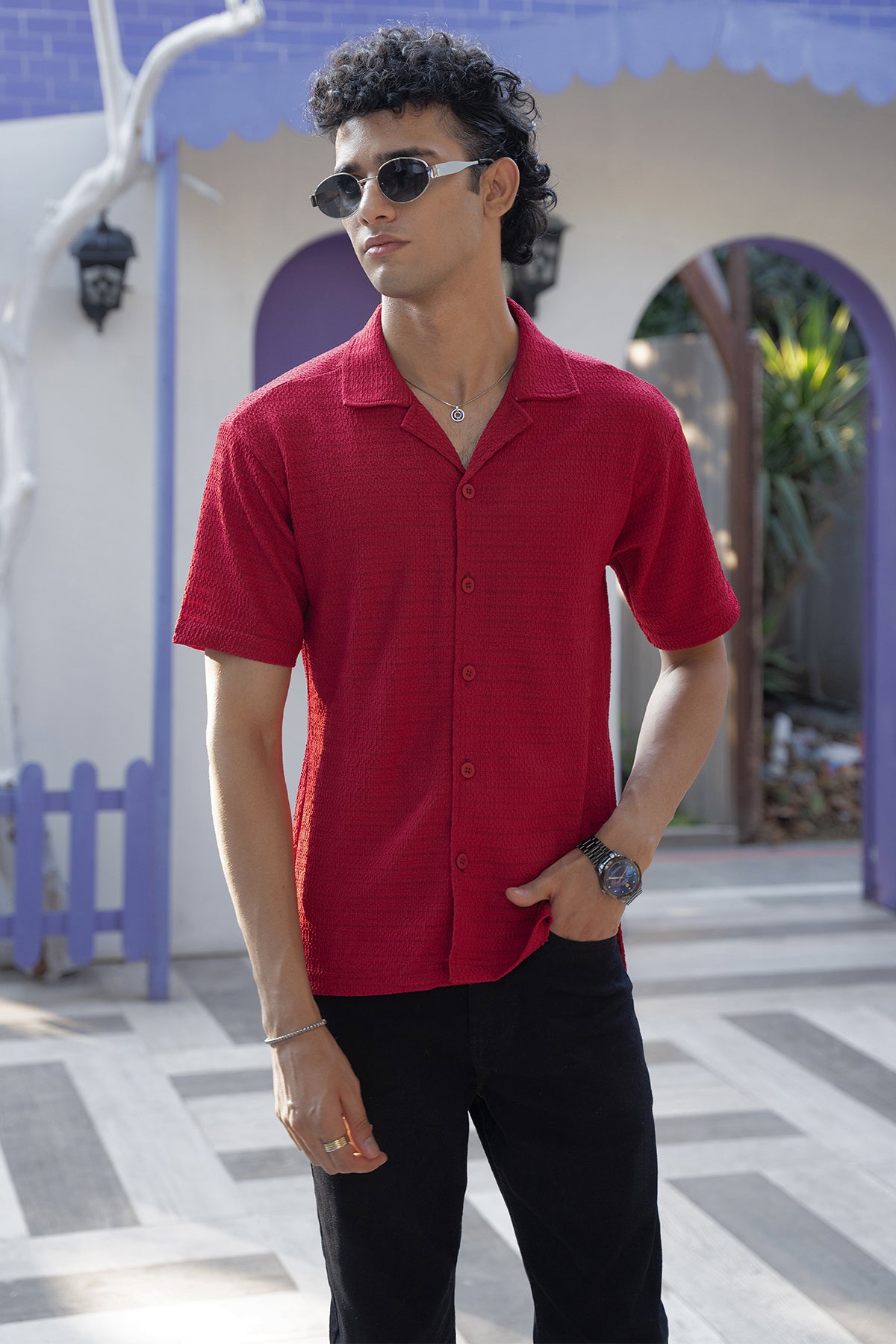 Bosporus Breeze Shirt (Crimson Red Shirt)