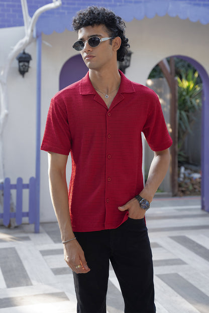 Bosporus Breeze Shirt (Crimson Red Shirt)