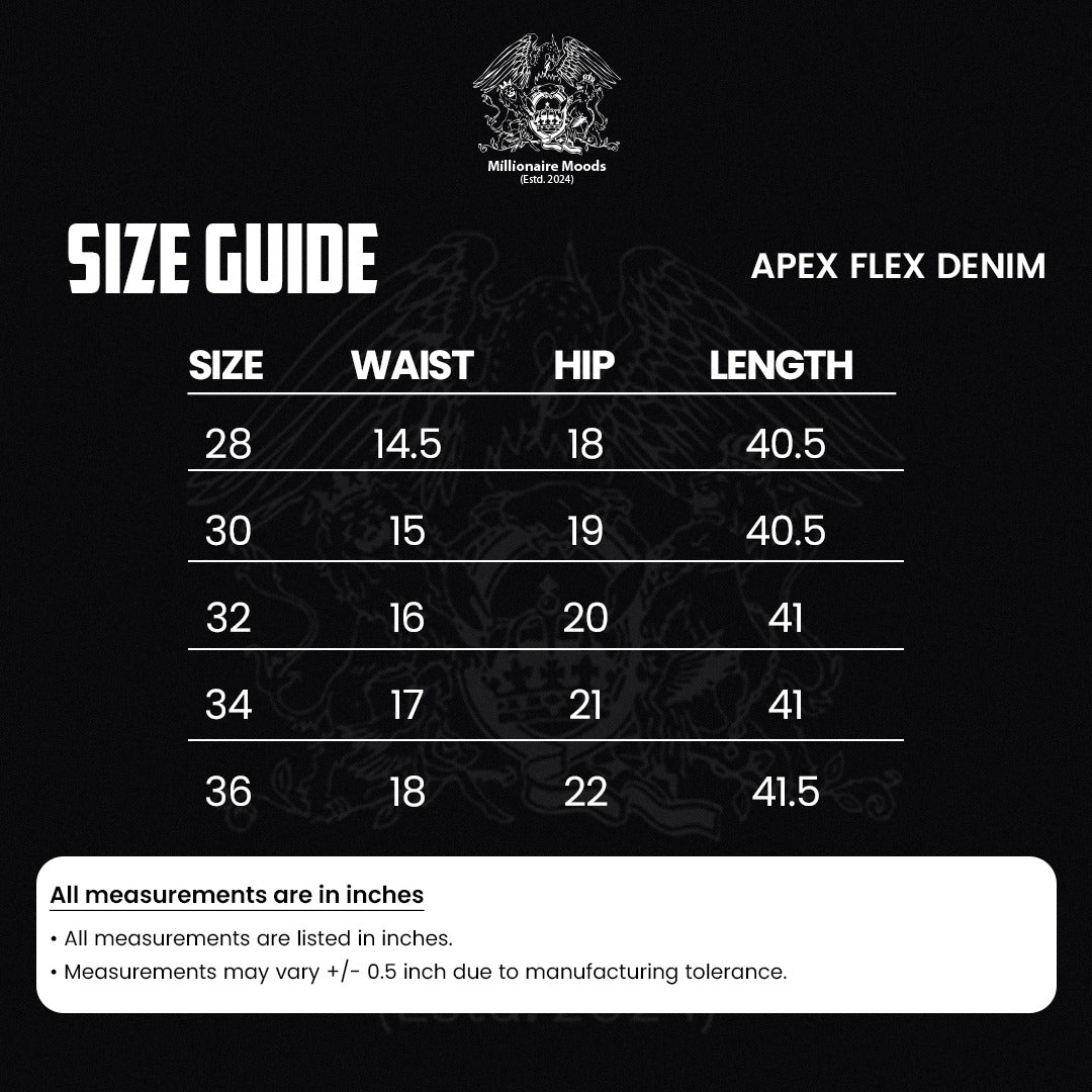 Apex Flex Denim (Indigo Dark Blue)