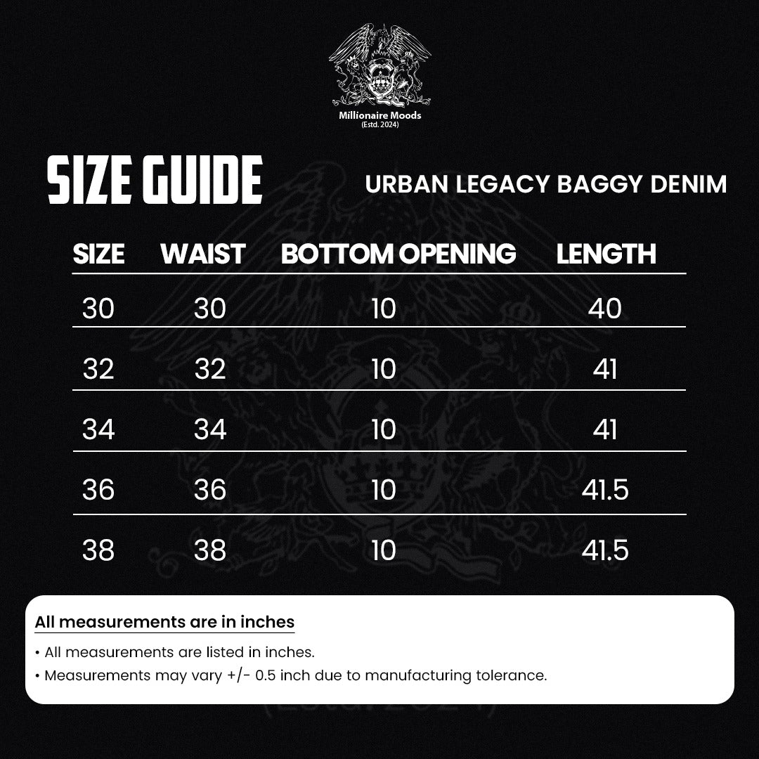 Urban Legacy Baggy Denim (Classic Dark Blue)
