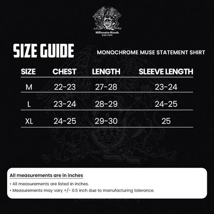 Monochrome Muse Statement Shirt (Monochrome Muse Statement)
