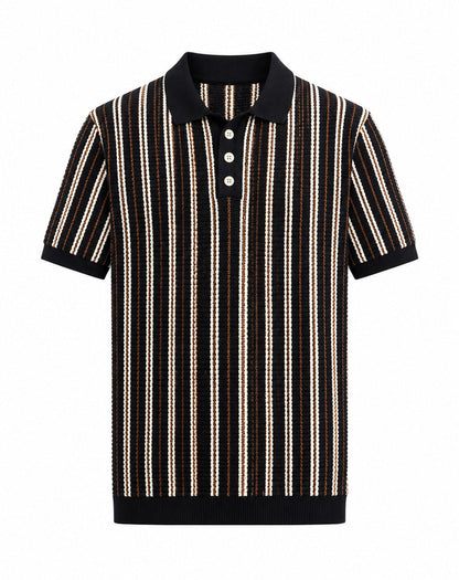 Heritage Knit Polo (Midnight Riviera)
