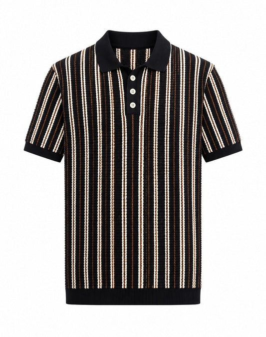 Heritage Knit Polo (Midnight Riviera)