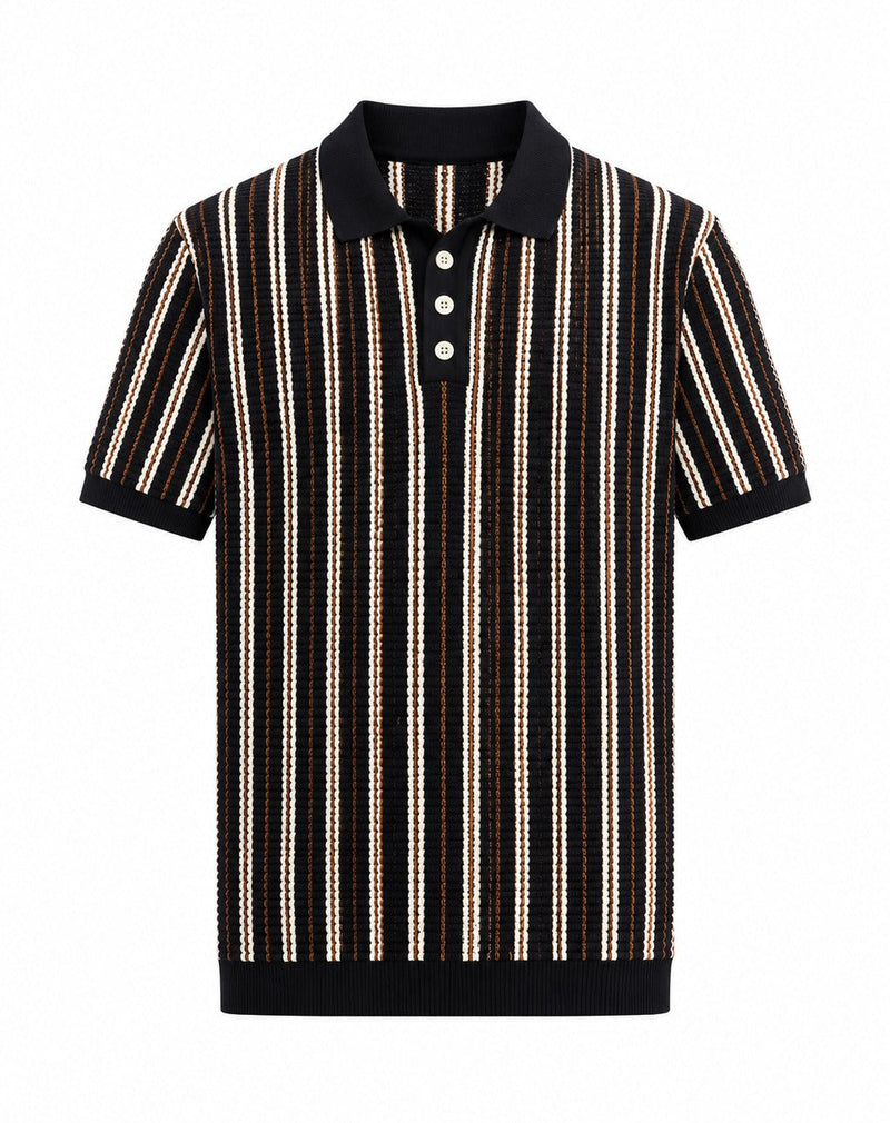 Heritage Knit Polo (Midnight Riviera)