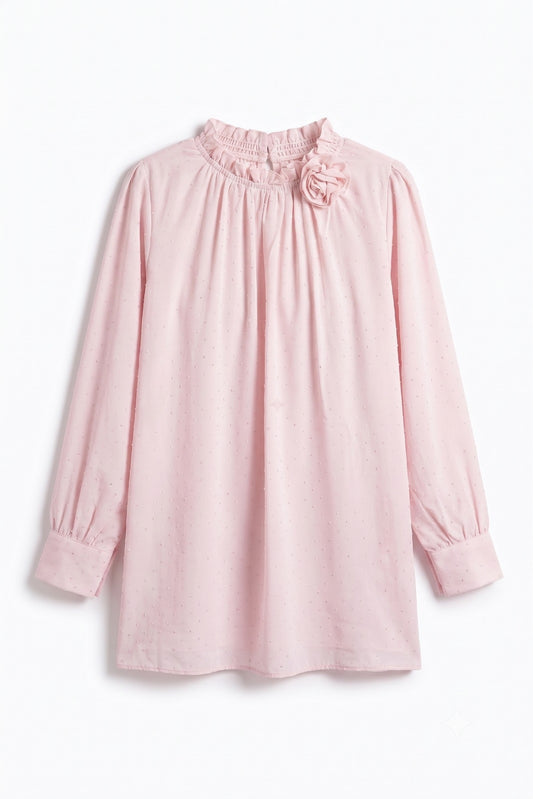 Grace Embellished Top (Blush Pink)