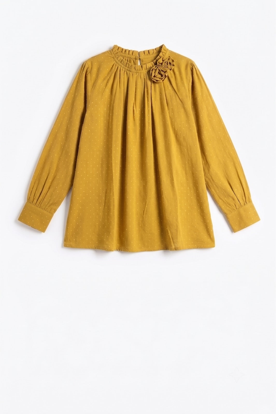 Grace Embellished Top (Mustard Gold)