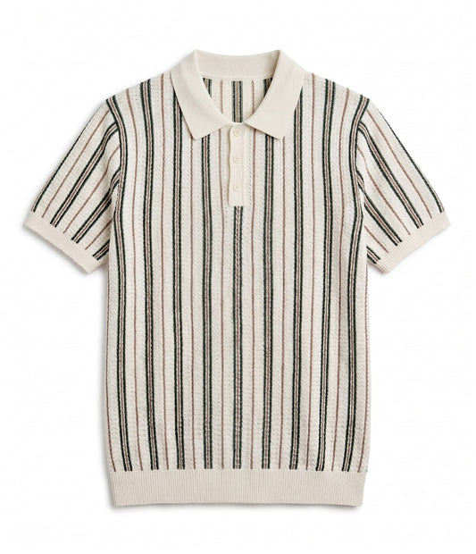 Heritage Knit Polo (Ivory Tuscany)
